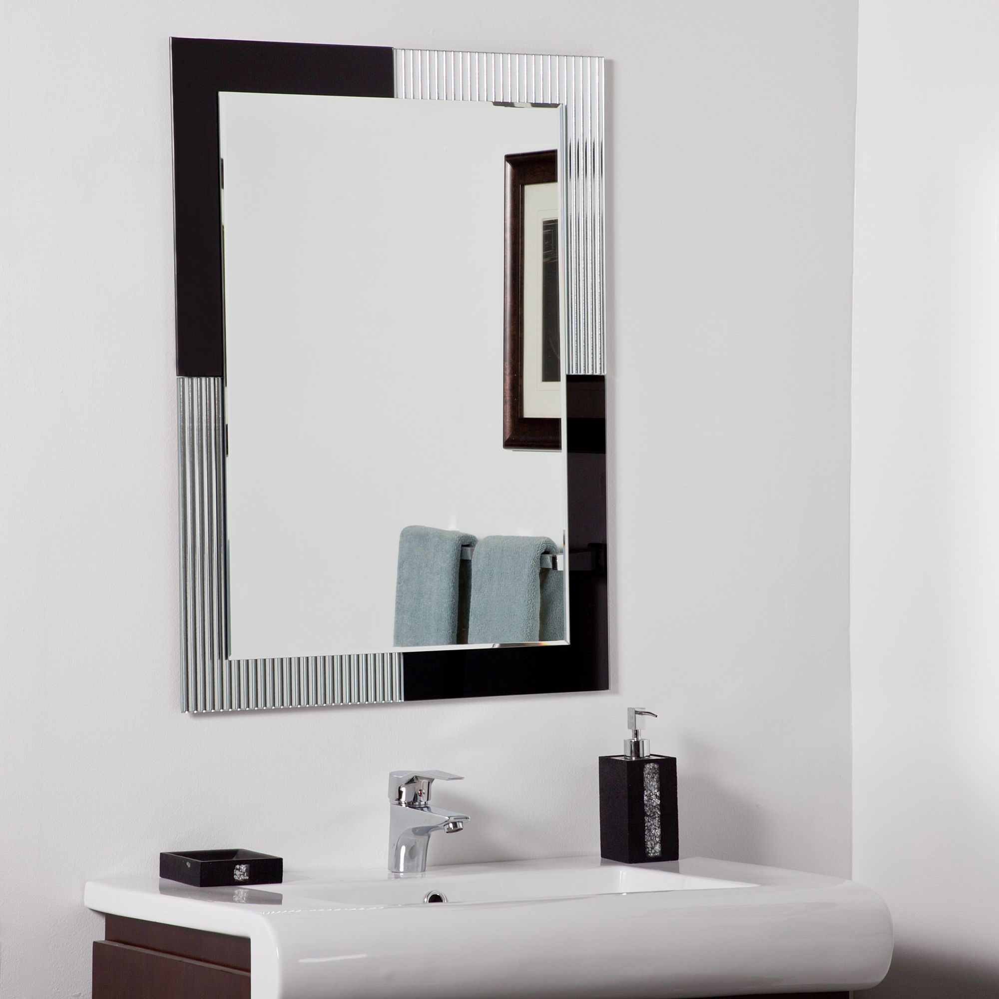 Jasmine 23 1/2" x 31 Frameless Bathroom Wall Mirror