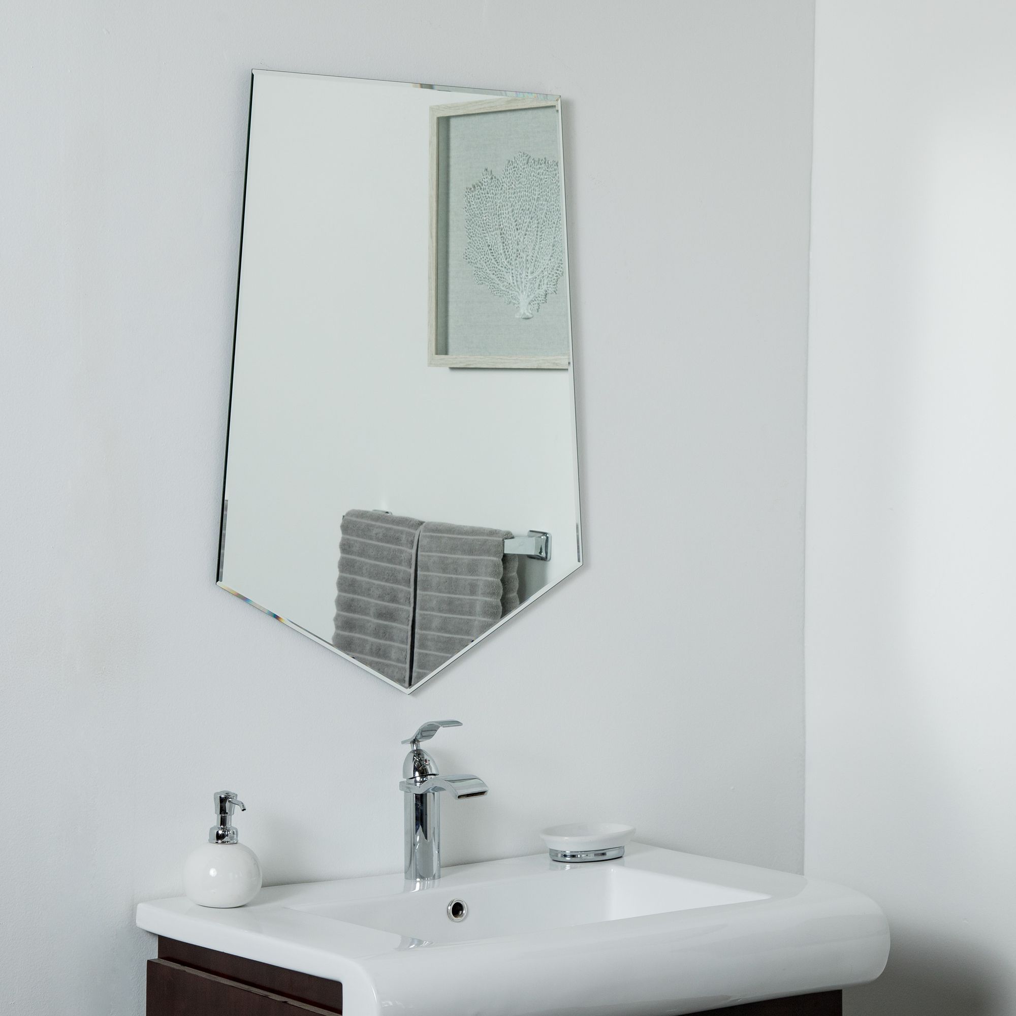 Penta 23 1/2" x 31 Novelty Frameless Wall Mirror