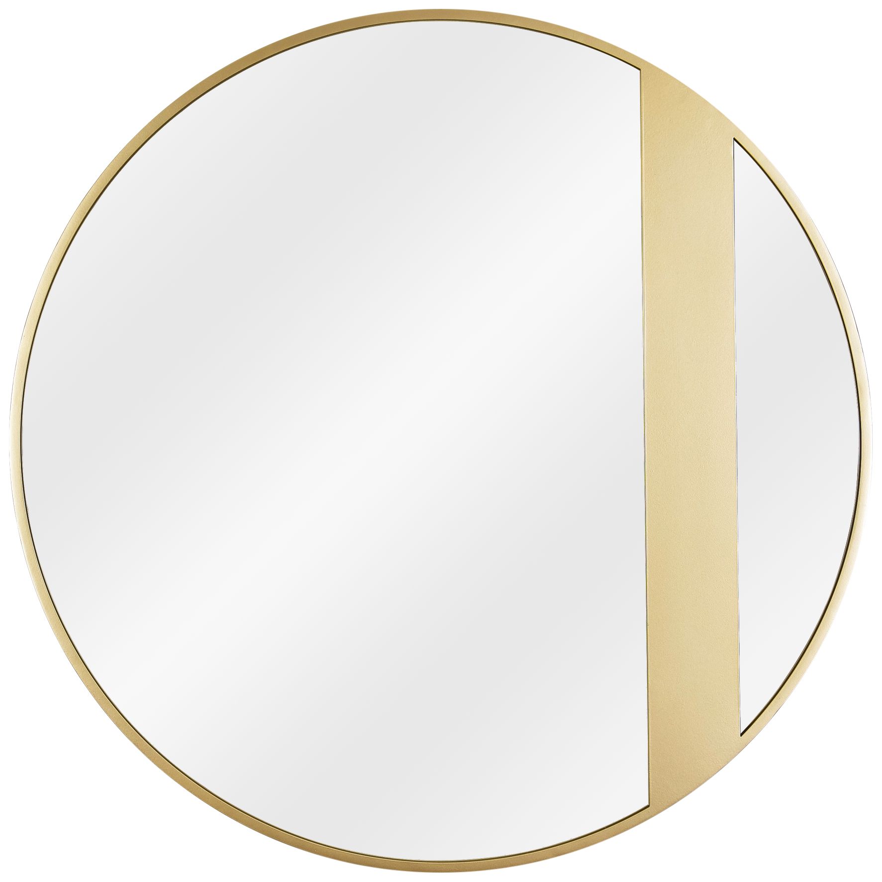 Varaluz Casa Cadet Gold 30" Round Wall Mirror