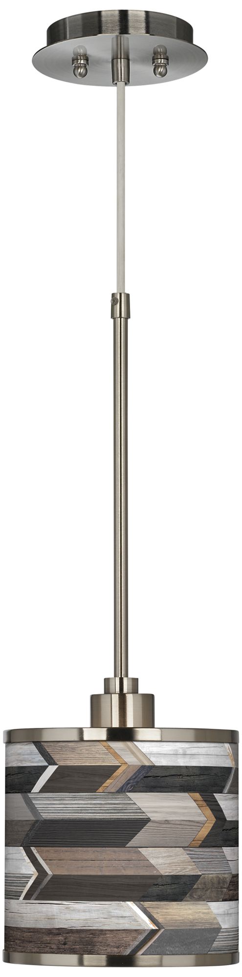 Woodwork Arrows Giclee Glow Mini Pendant Light