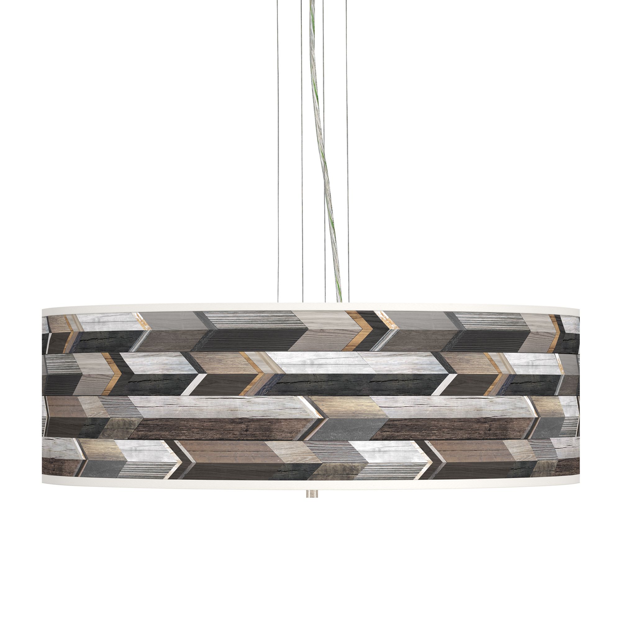 Woodwork Arrows Giclee 24" Wide 4-Light Pendant Chandelier