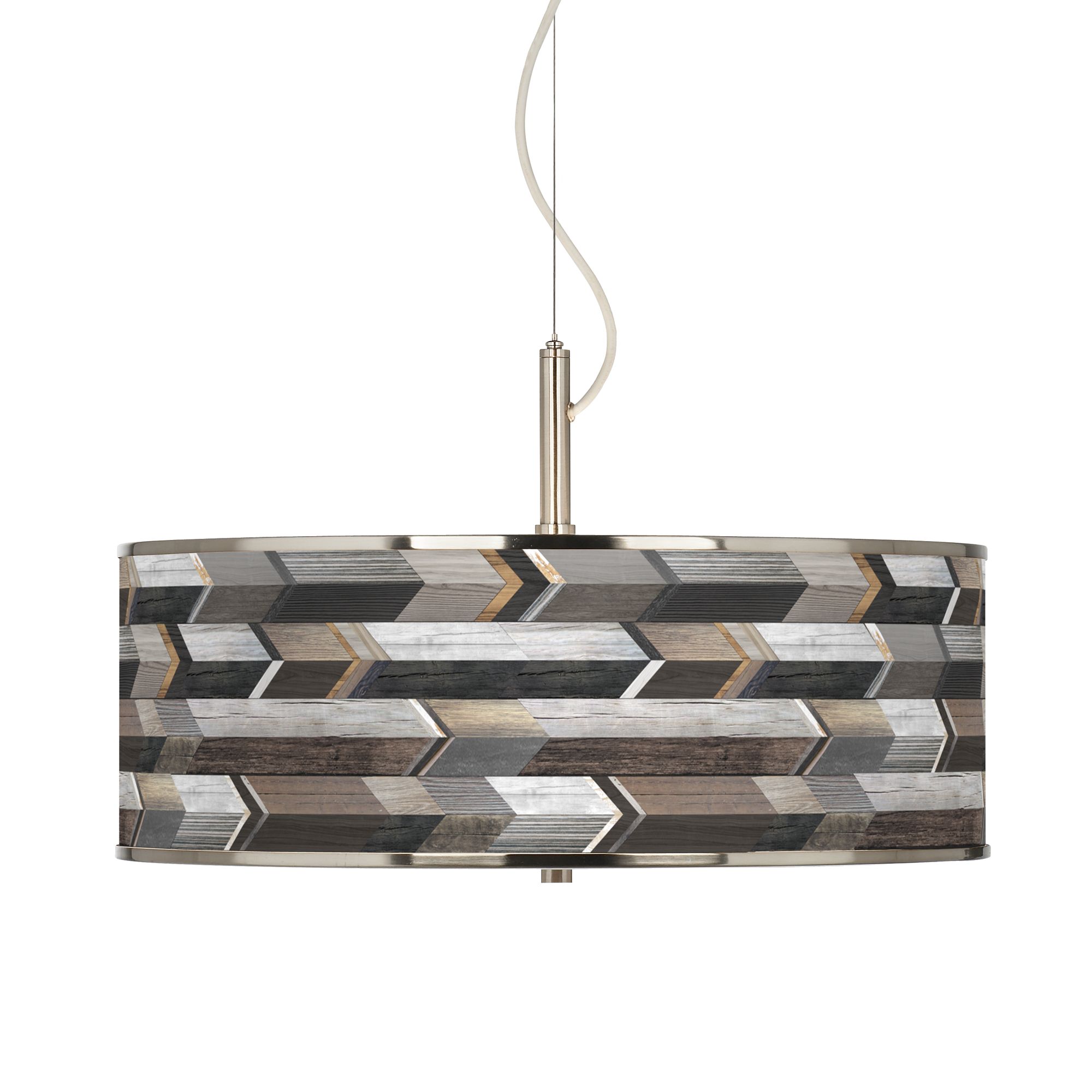 Woodwork Arrows Giclee Glow 20" Wide Pendant Light