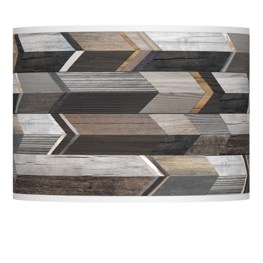 Woodwork Arrows Giclee Lamp Shade 13.5x13.5x10 (Spider)