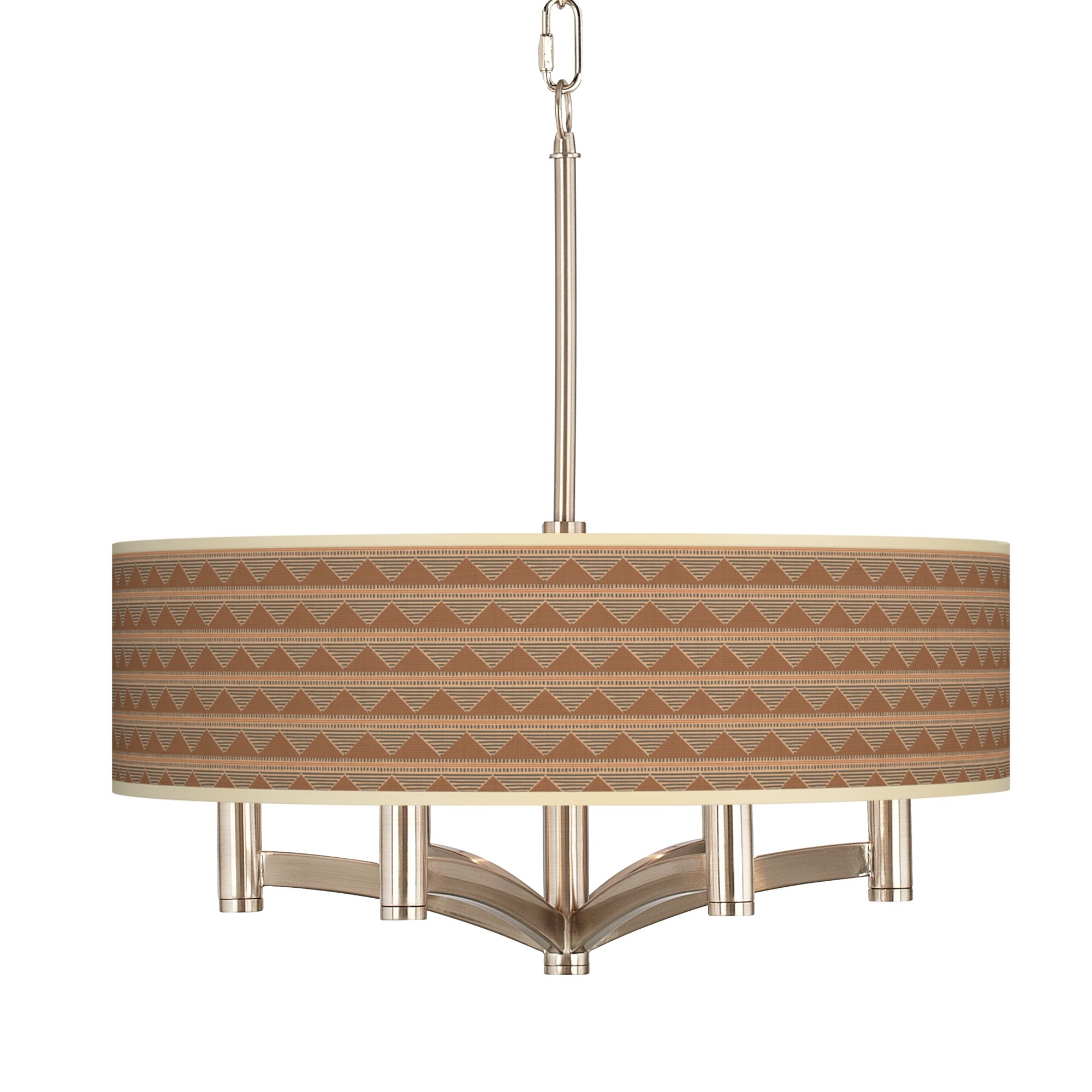 Desert Canyon Ava 6-Light Nickel Pendant Chandelier