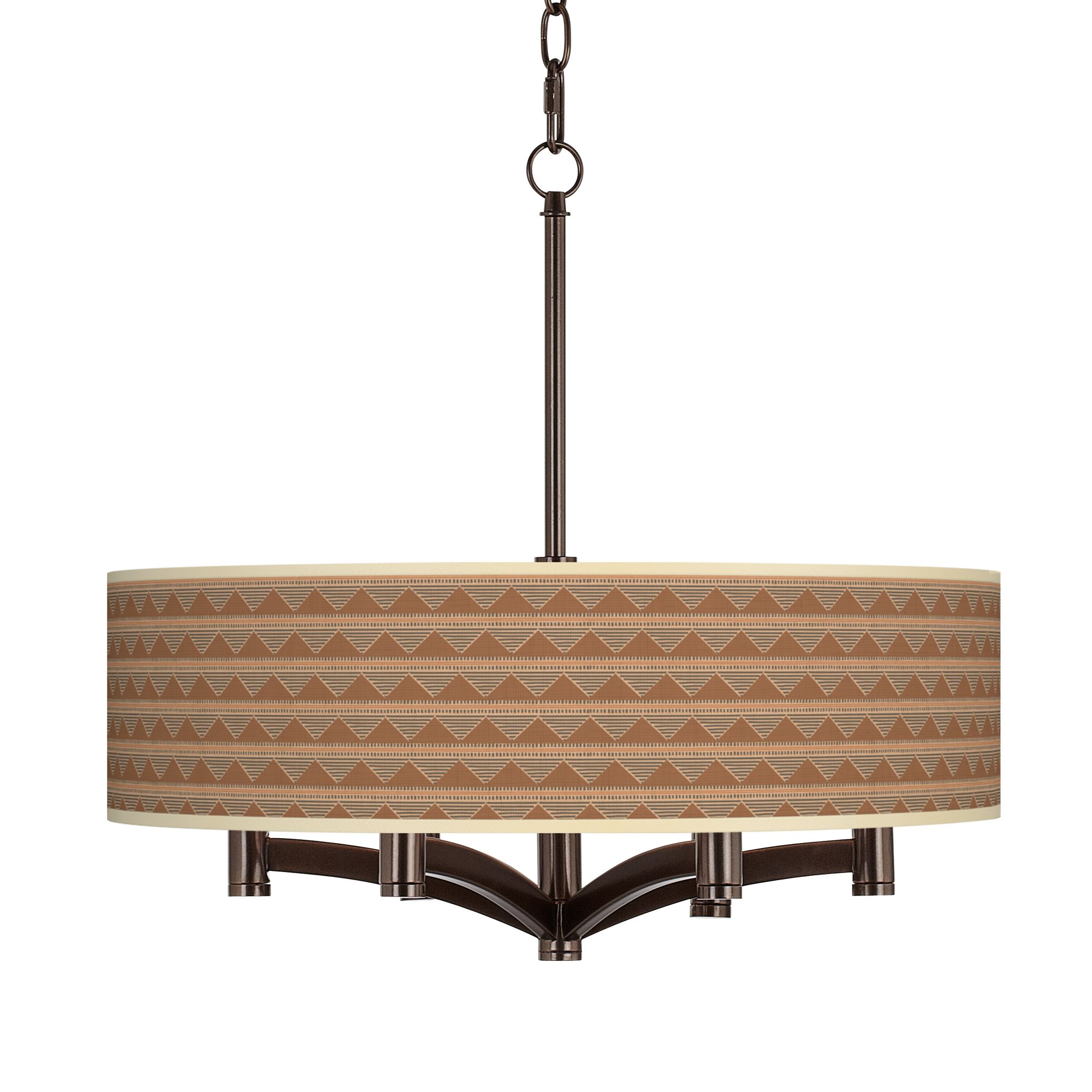 Desert Canyon Ava 6-Light Bronze Pendant Chandelier