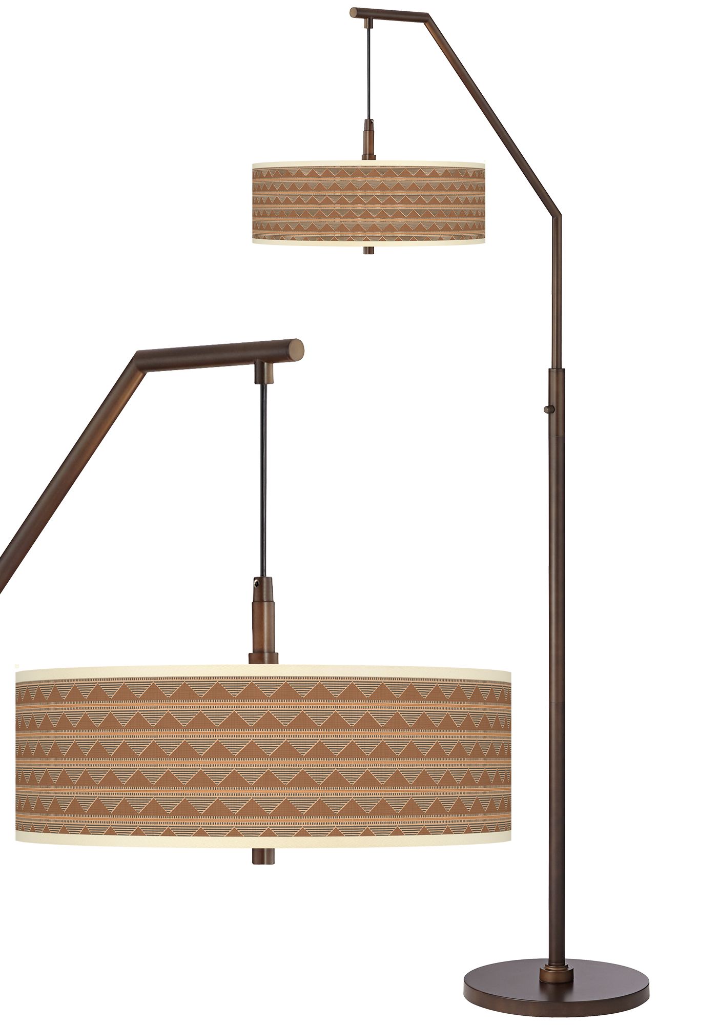 Desert Canyon Bronze Downbridge Arc Floor Lamp