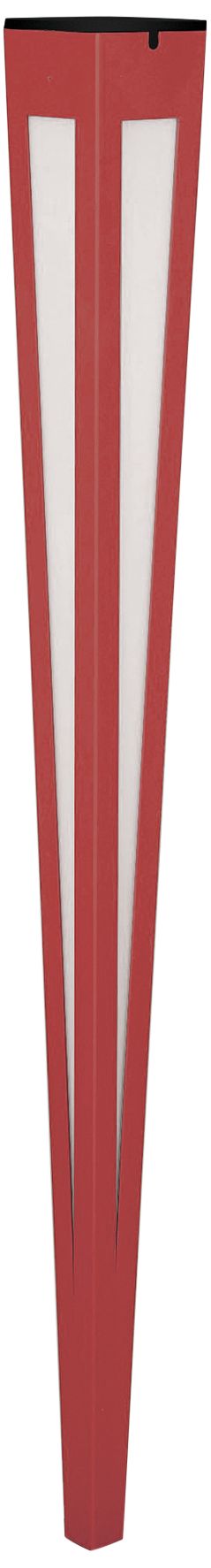 Lanai 46 1/2" High Red Aluminum LED Solar Torch Light