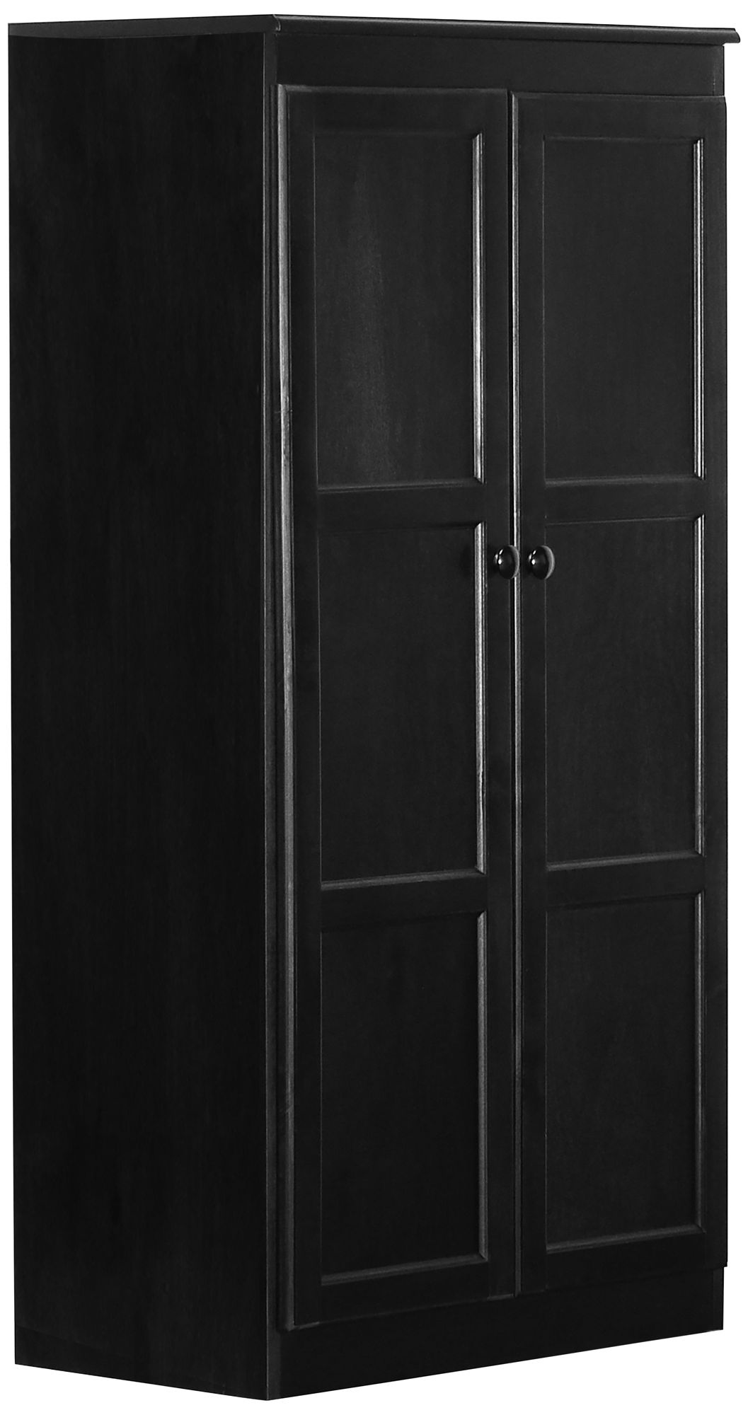 Concepts in Wood 60" High Espresso 4-Shelf Storage Cabinet