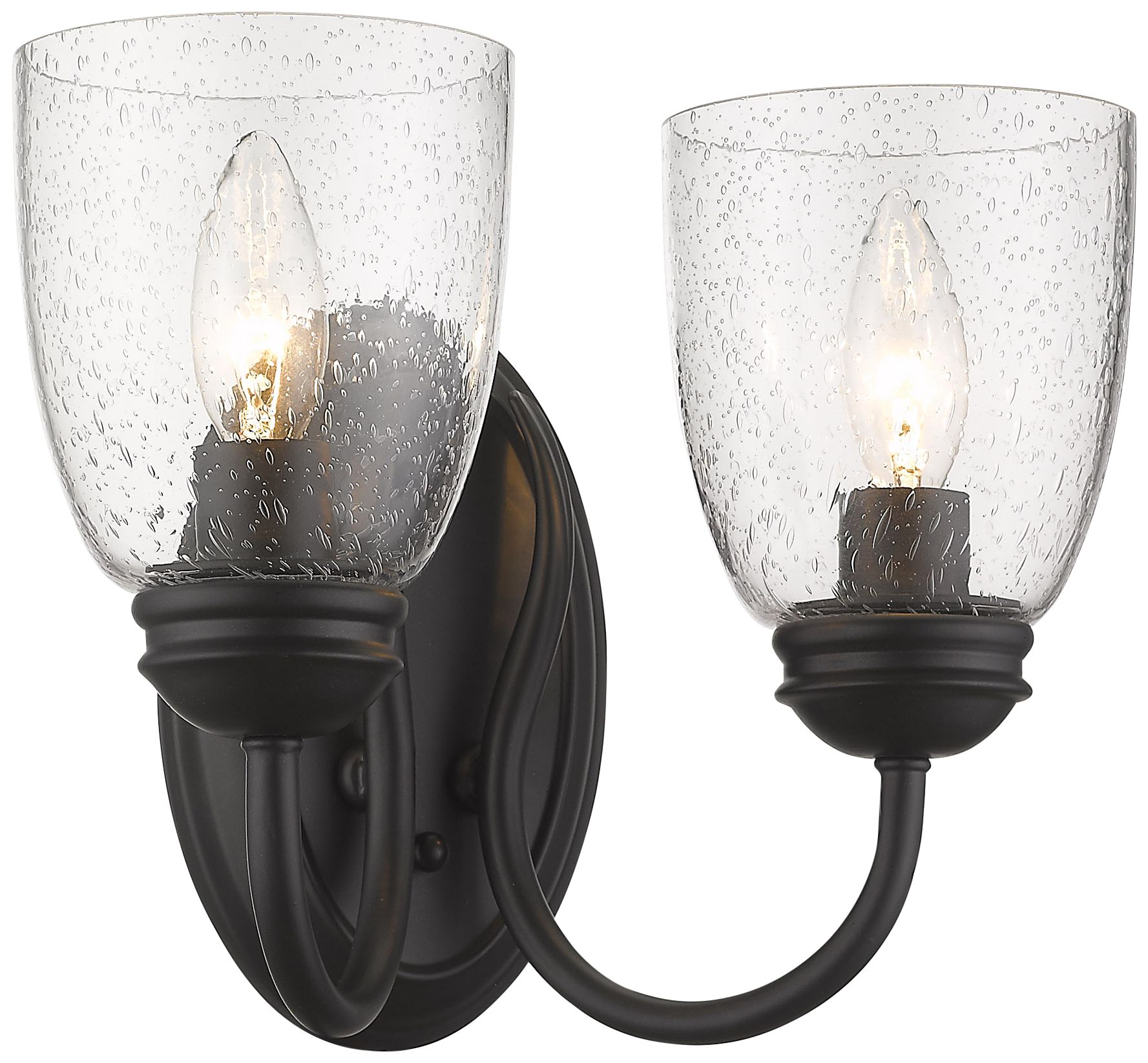 Parrish 8 1/2" High Matte Black Wall Sconce