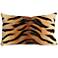 Visions I Tiger Print Brown 20" x 12" Indoor-Outdoor Pillow