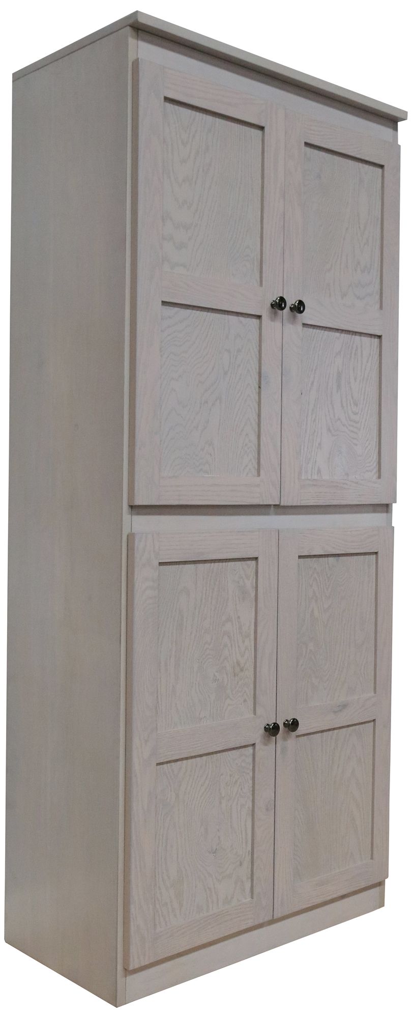 Concepts in Wood 72" High Coastal White 5-Shelf Storage Cabinet