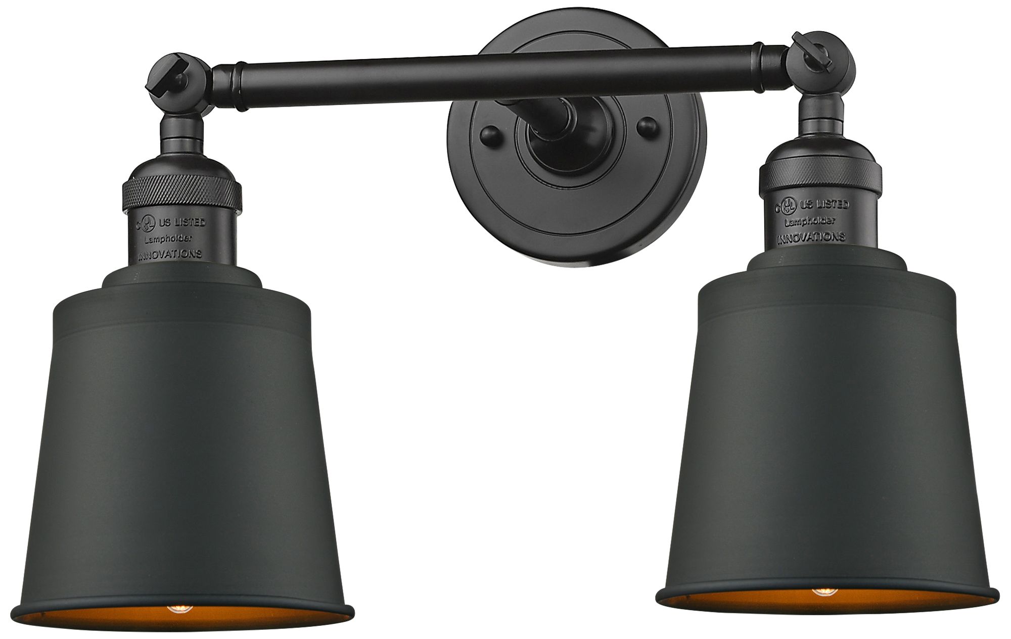 Addison 7"H Oil-Rubbed Bronze 2-Light Adjustable Wall Sconce