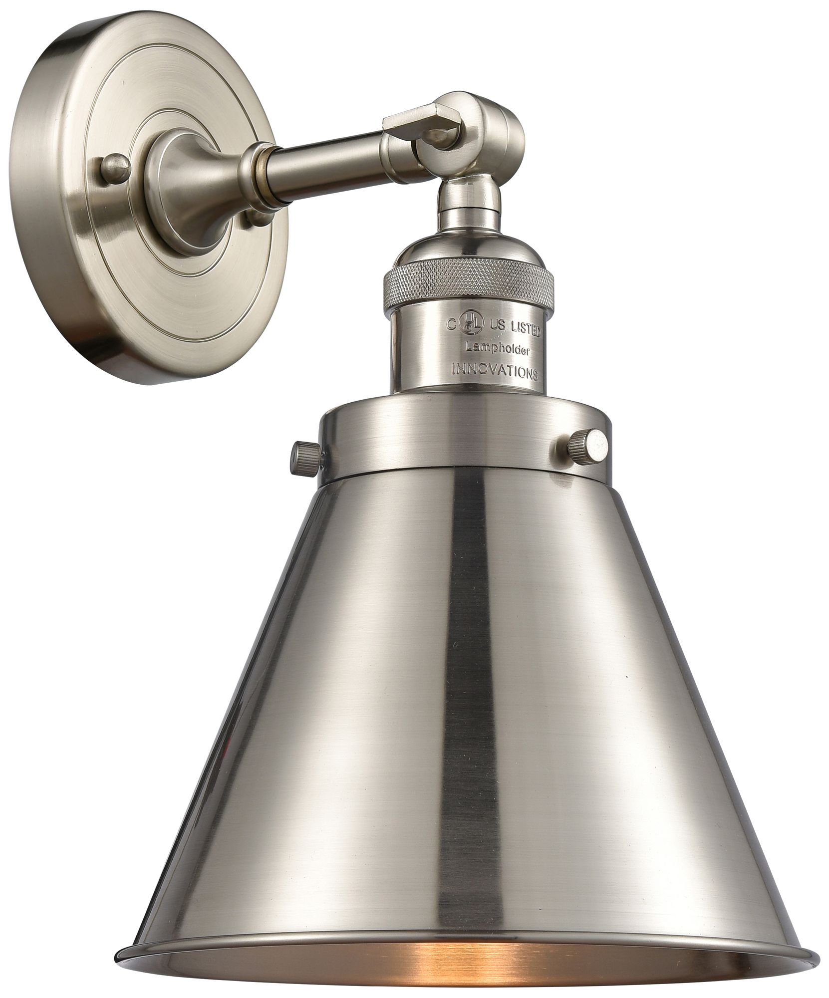 Appalachian 13" High Brushed Satin Nickel Adjustable Wall Sconce