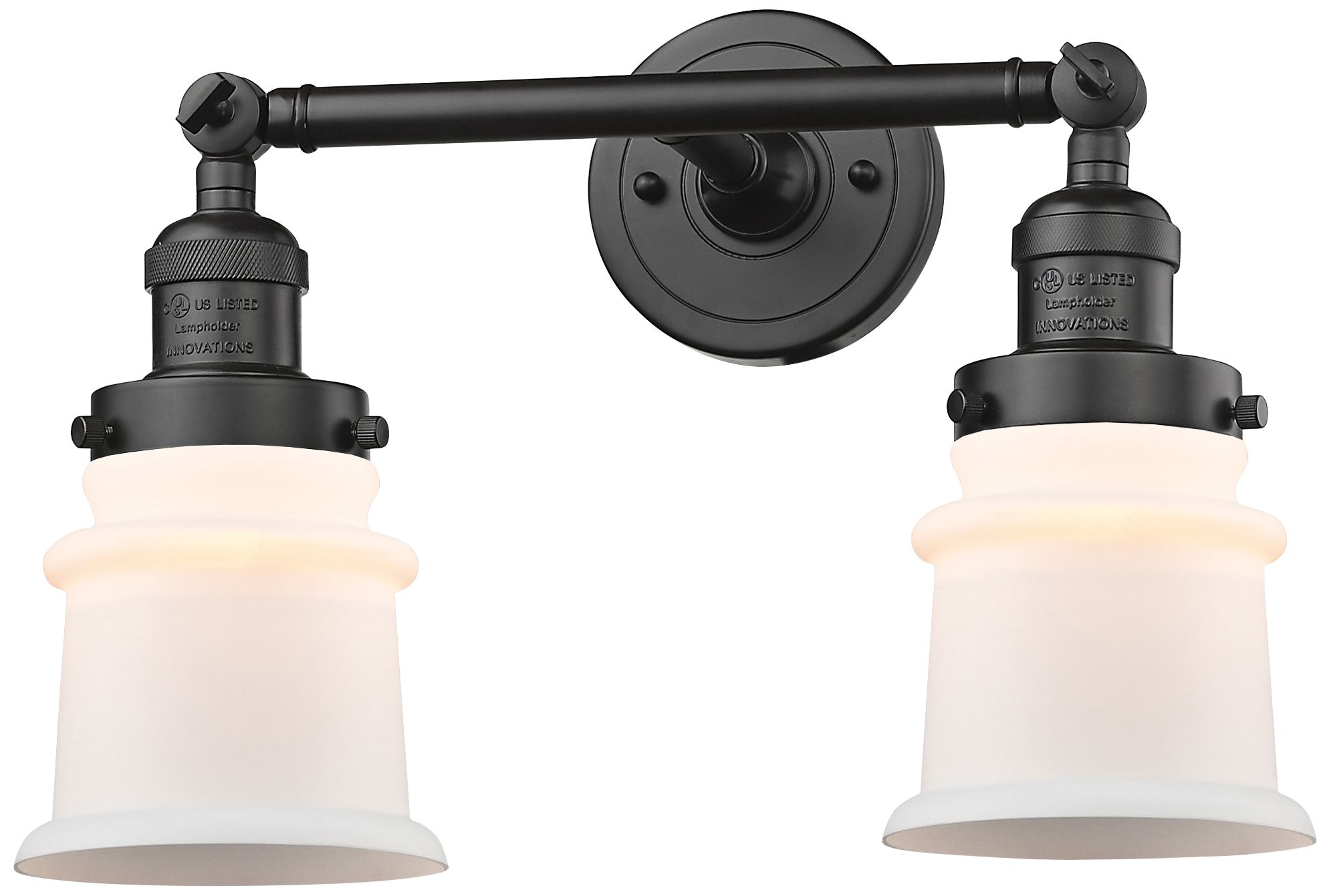 Small Canton 11" High Oil-Rubbed Bronze 2-Light Wall Sconce