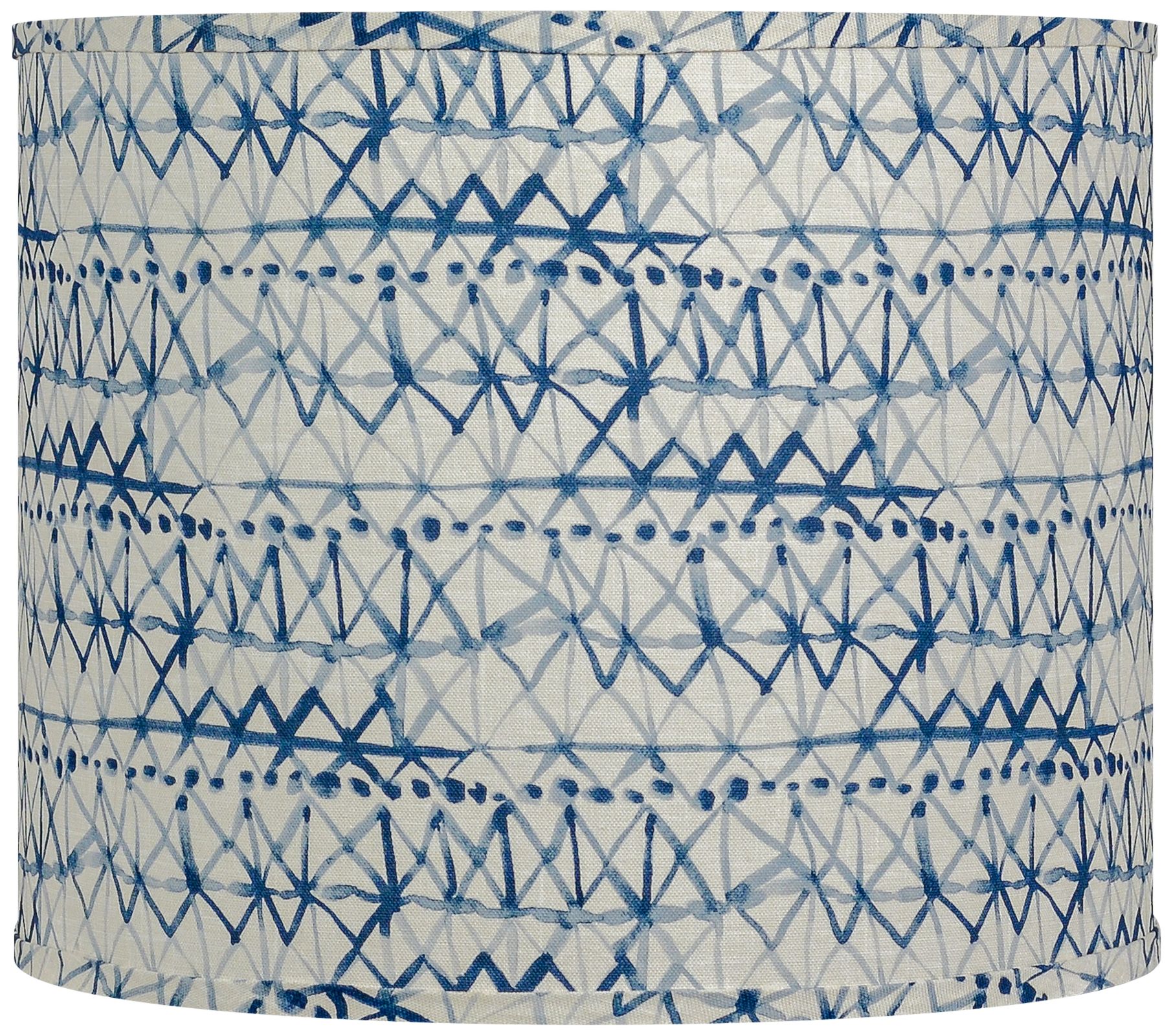 Tay Day Blue and White Drum Lamp Shade 14x14x11 (Spider)