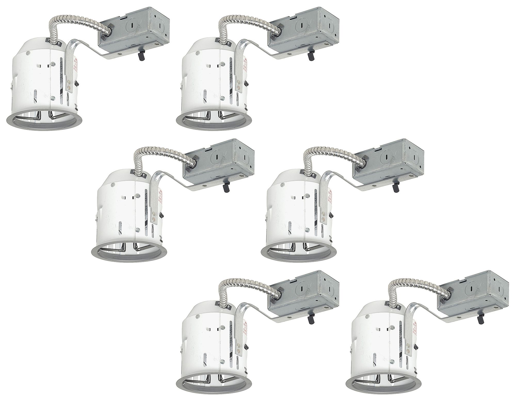 Juno 4" Line Voltage Non-IC Remodel Housings Set of 6
