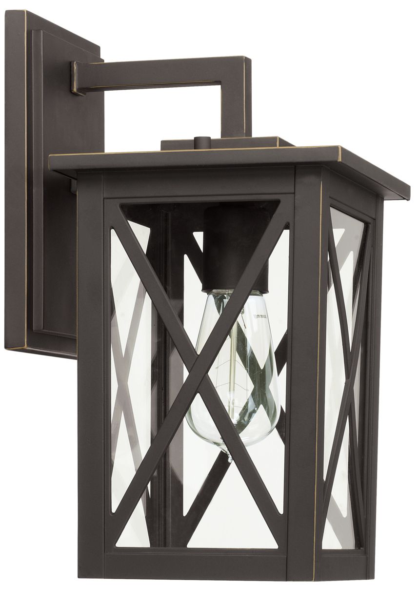 Capital Avondale 13 1/2"H Oiled Bronze Outdoor Wall Light