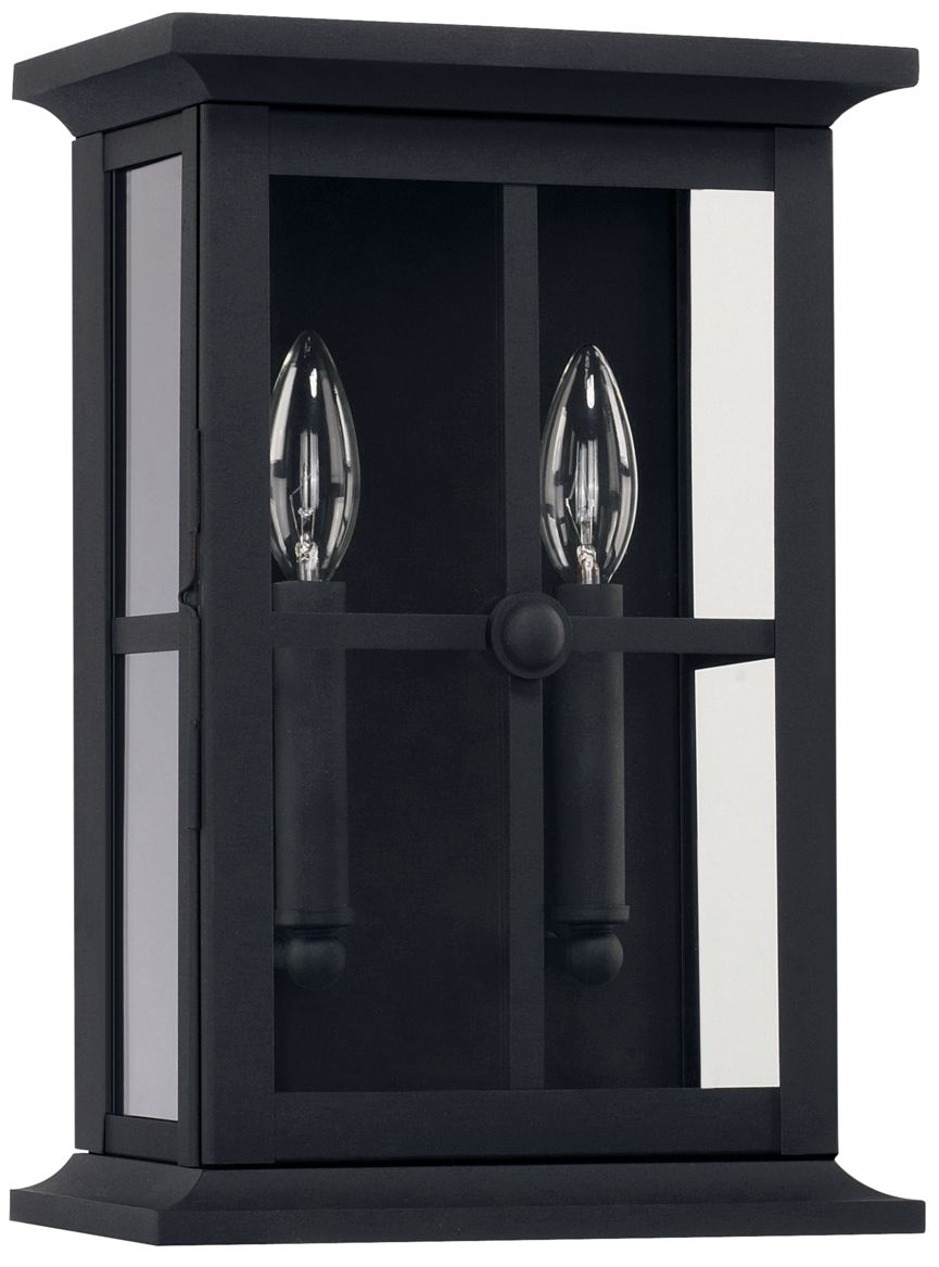 Capital Mansell 14" High Black Outdoor Wall Light