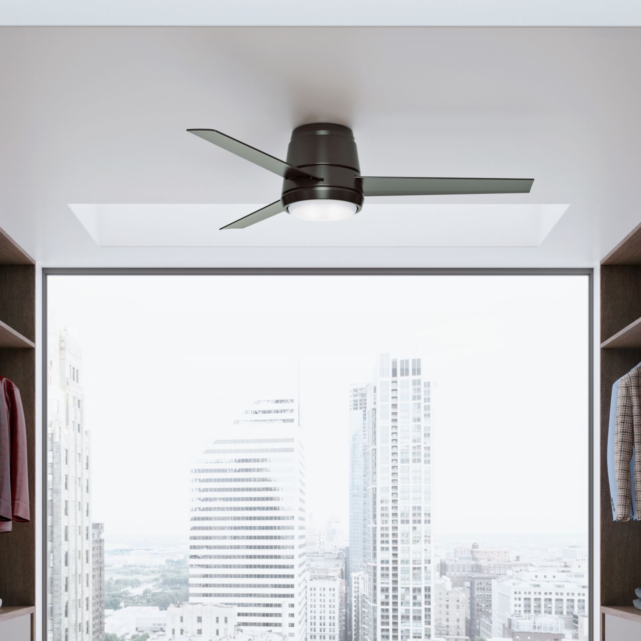 54 Casablanca Commodus Noble Bronze Led Hugger Ceiling Fan