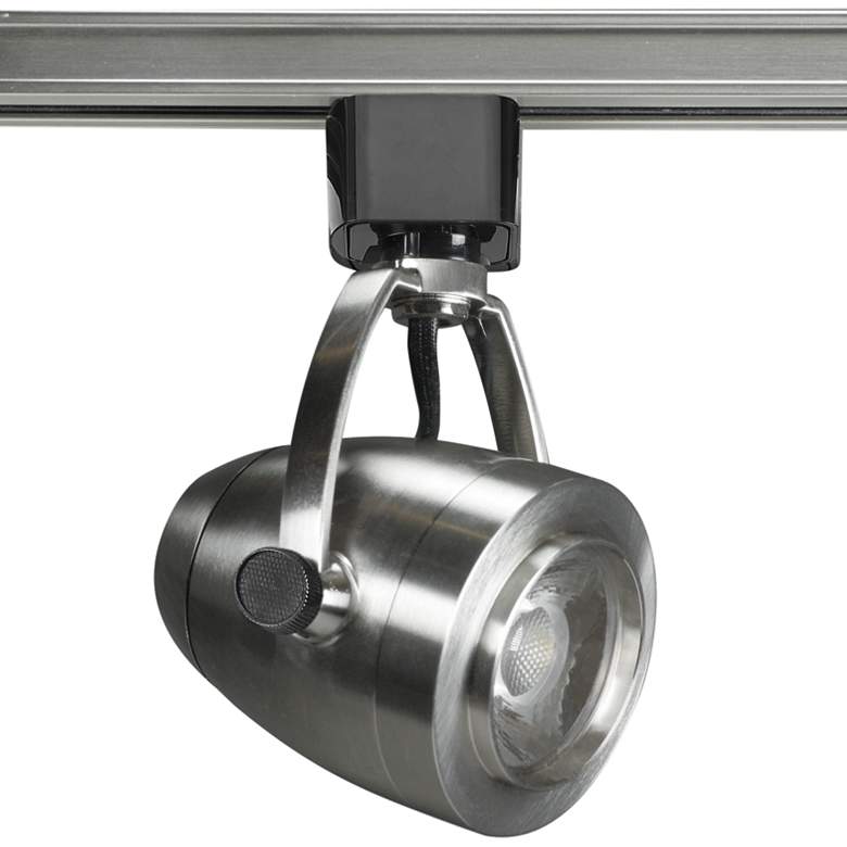 Nuvo Brushed Nickel Pinch Back 24-Degree LED Track Head