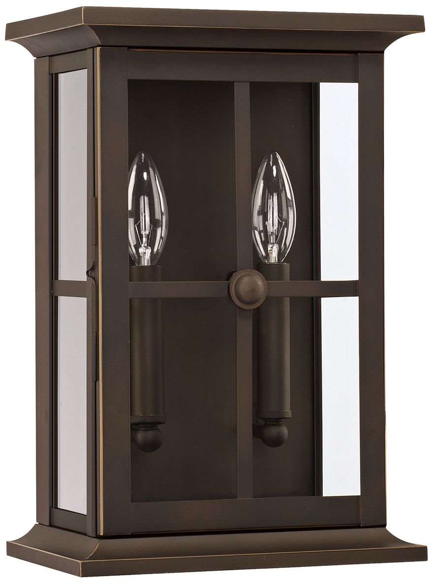 Capital Mansell 14" High Oiled Bronze Outdoor Wall Light