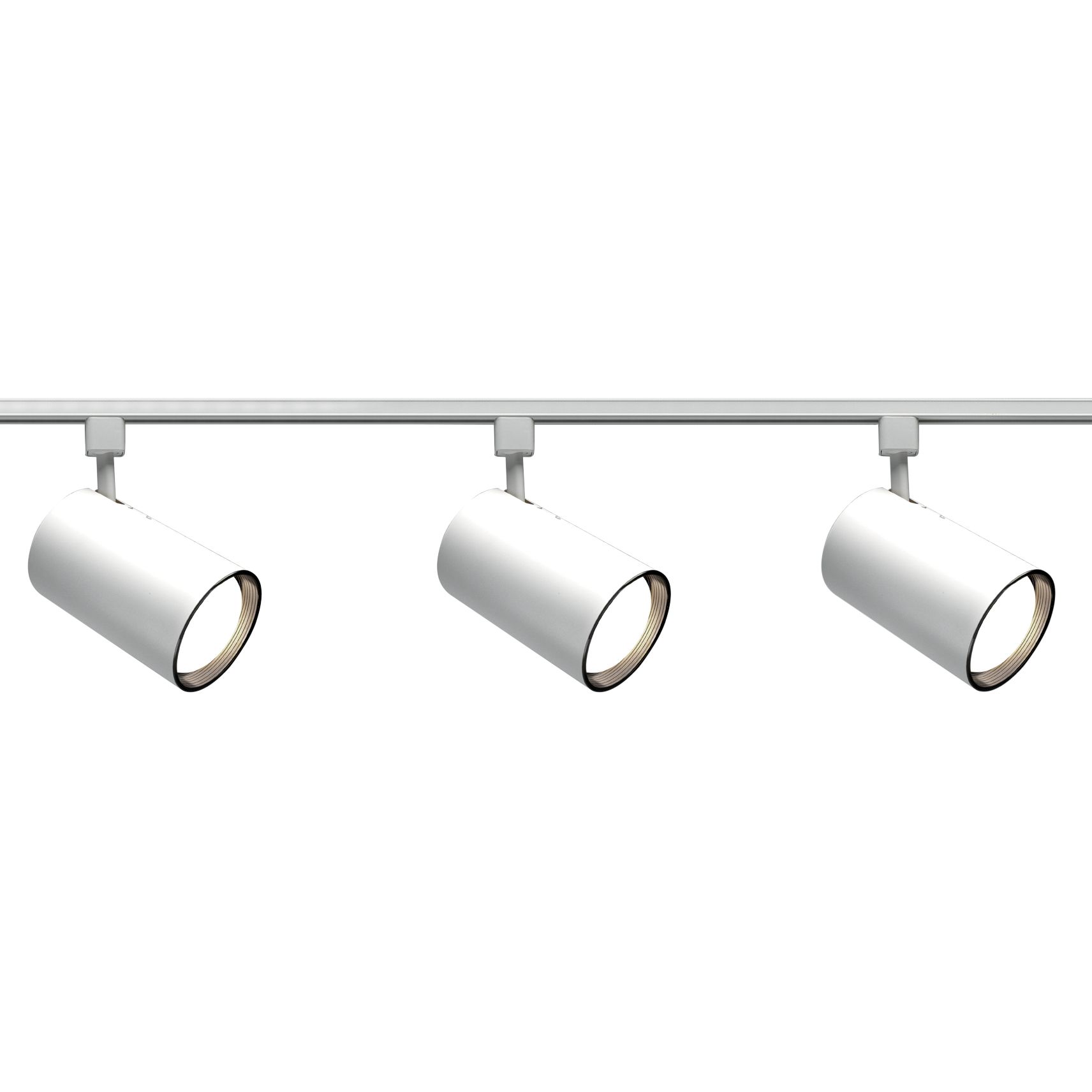 Nuvo 3-Light White Straight Cylinder Head Track Kit