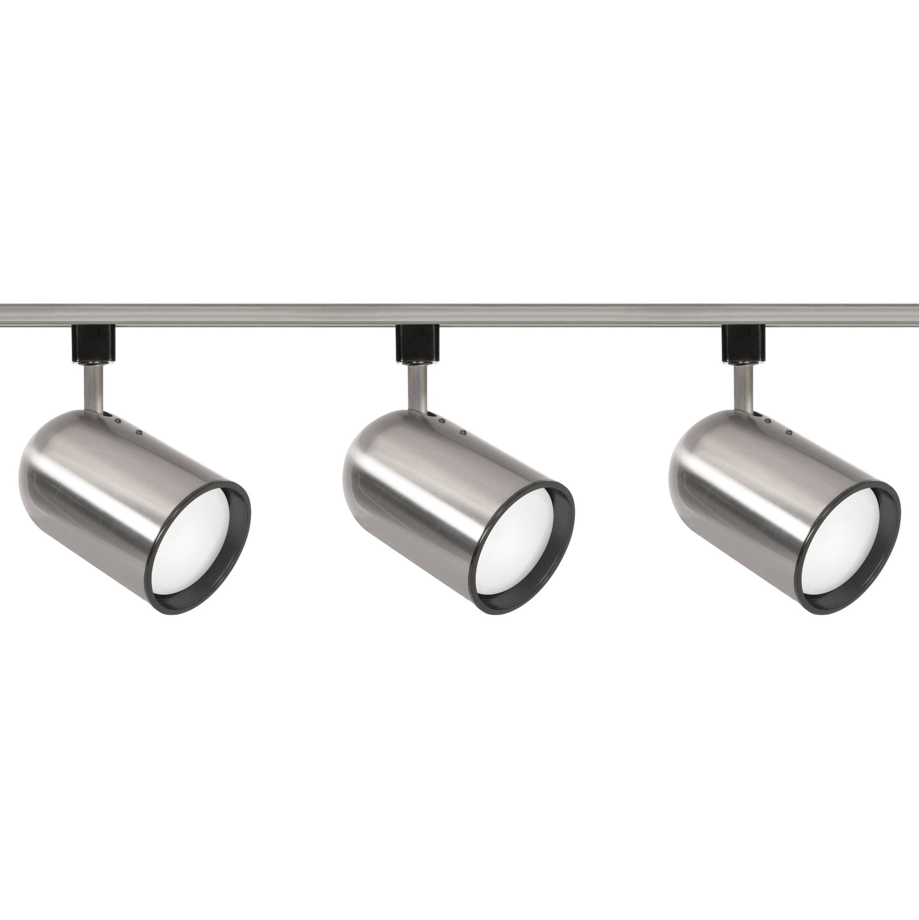 Nuvo 3-Light Brushed Nickel Bullet Cylinder Head Track Kit