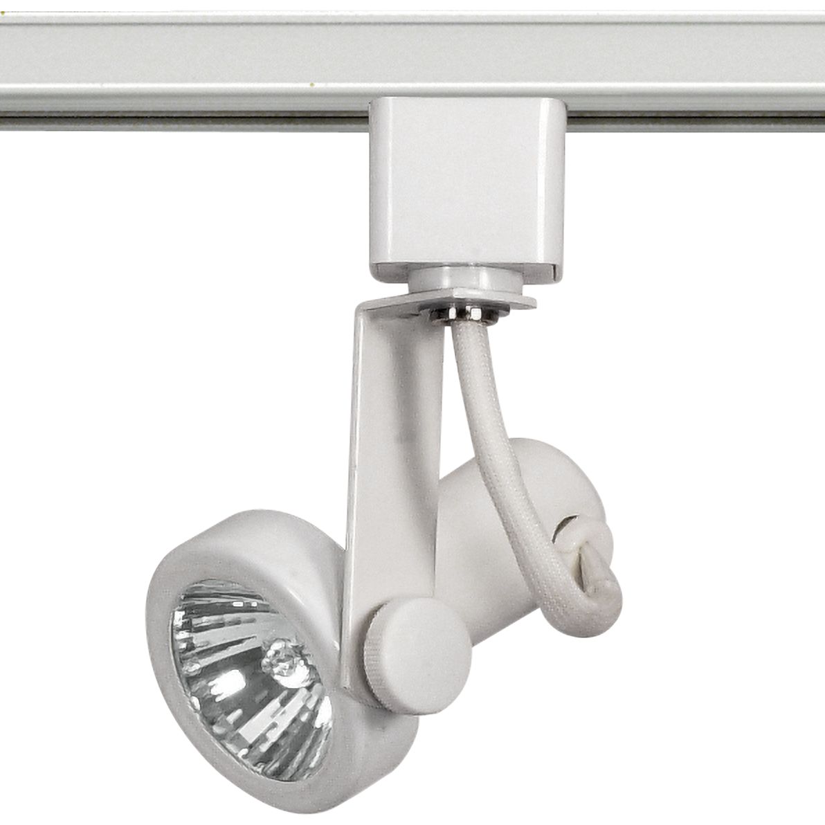 Nuvo White MR16 Gimbal Ring Track Head 74M63 Lamps Plus