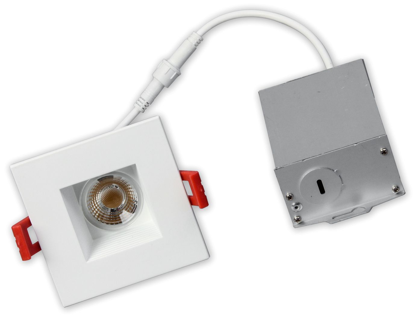 MicroTask 4" Square White 15W Canless LED Downlight