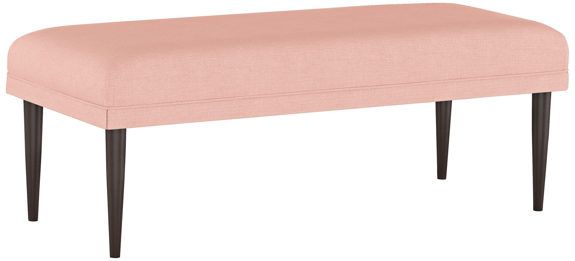 Fabian Linen Petal Rectangular Fabric Bench 74M84 Lamps Plus