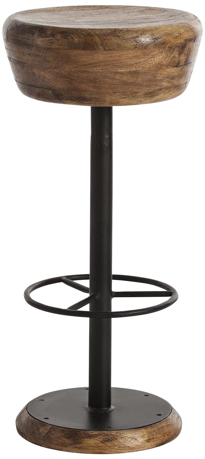 Arteriors Home Caymus 30" Natural Brown Swivel Bar Stool