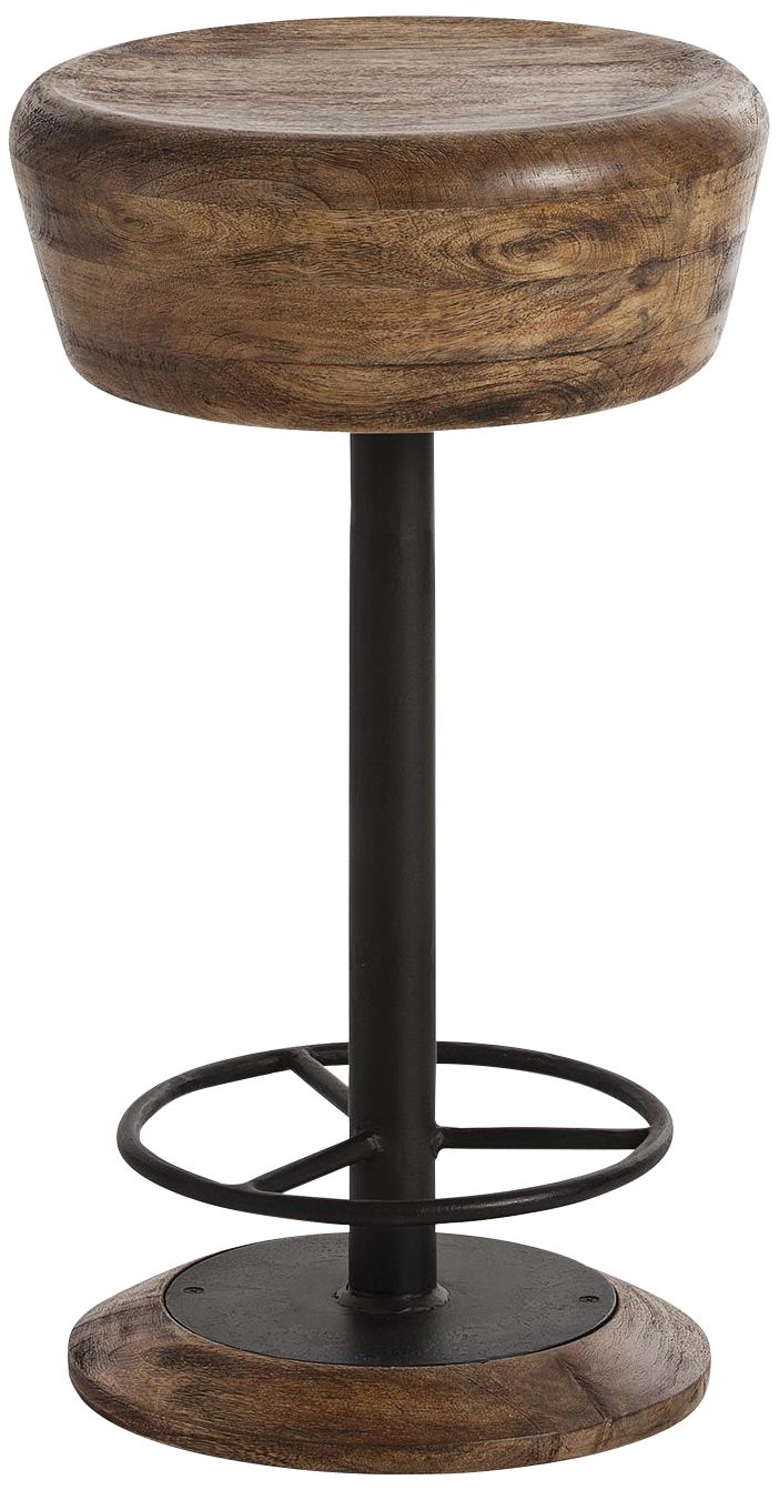 Arteriors Home Caymus 24" Natural Brown Swivel Counter Stool