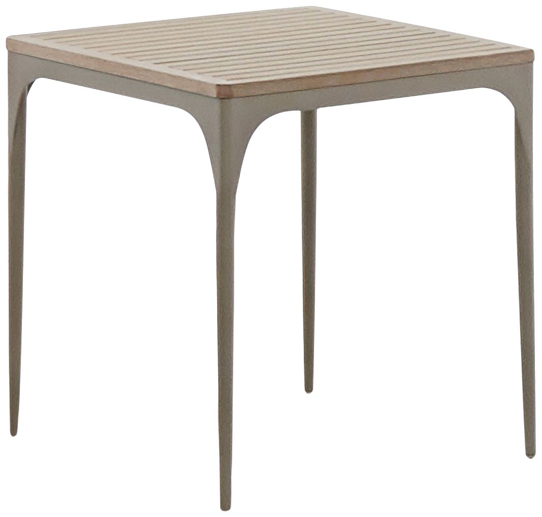 Urban Retreat 22"W Natural and Champagne Outdoor End Table