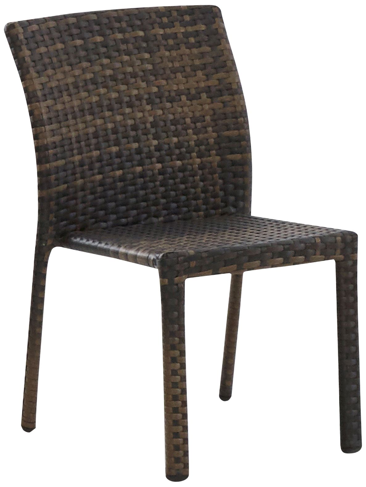 Klaussner Crossroads Brown Wicker Outdoor Armless Side Chair