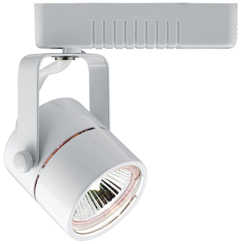 Jesco Mini Deco Series White Cylinder MR16 Halo Track Head 74R32