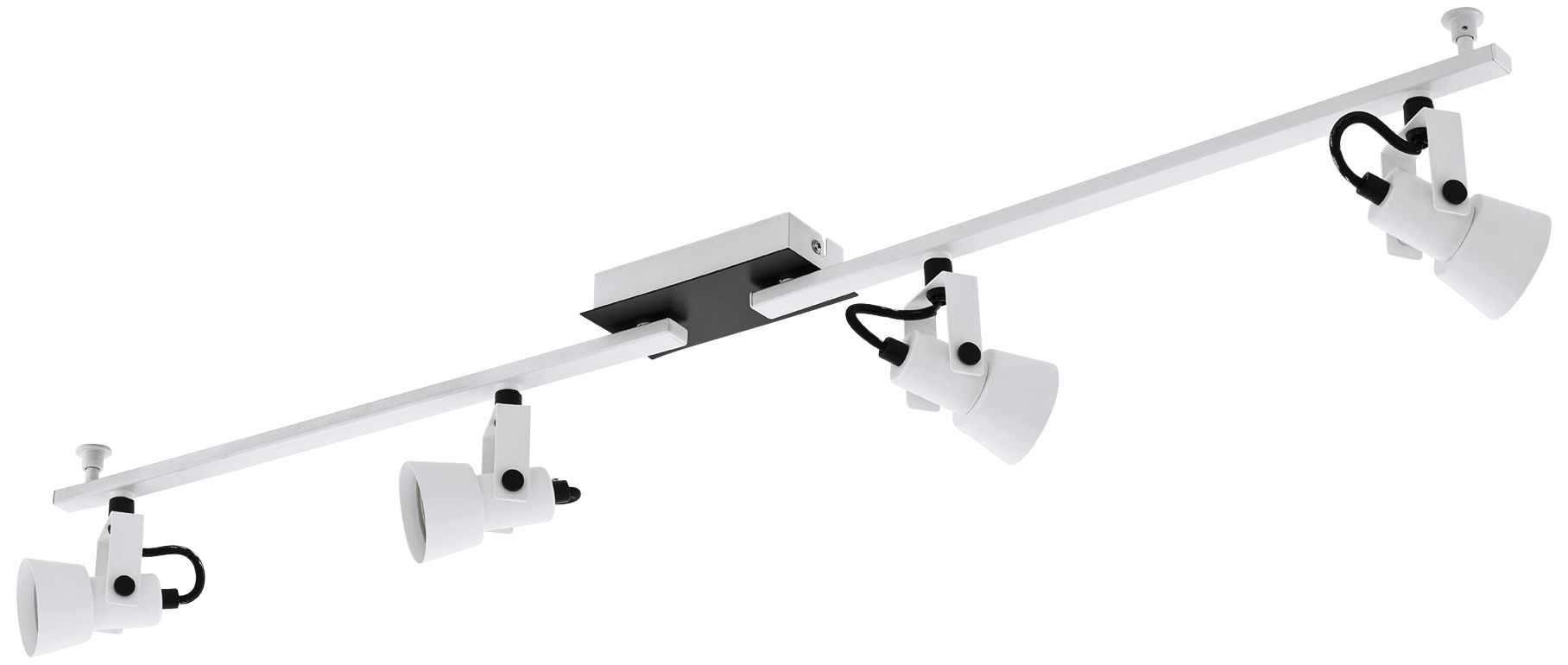 Eglo Trillo 4-Light White and Black LED Track Fixture