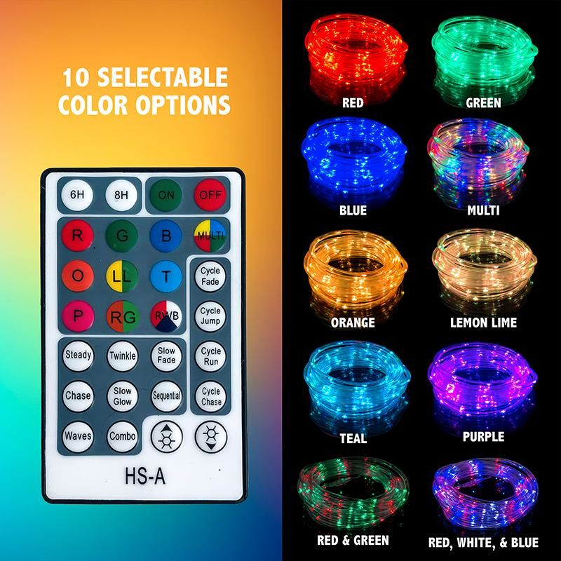 Pacific Accents 16' Color-Changing LED Rope Light w/ Remote