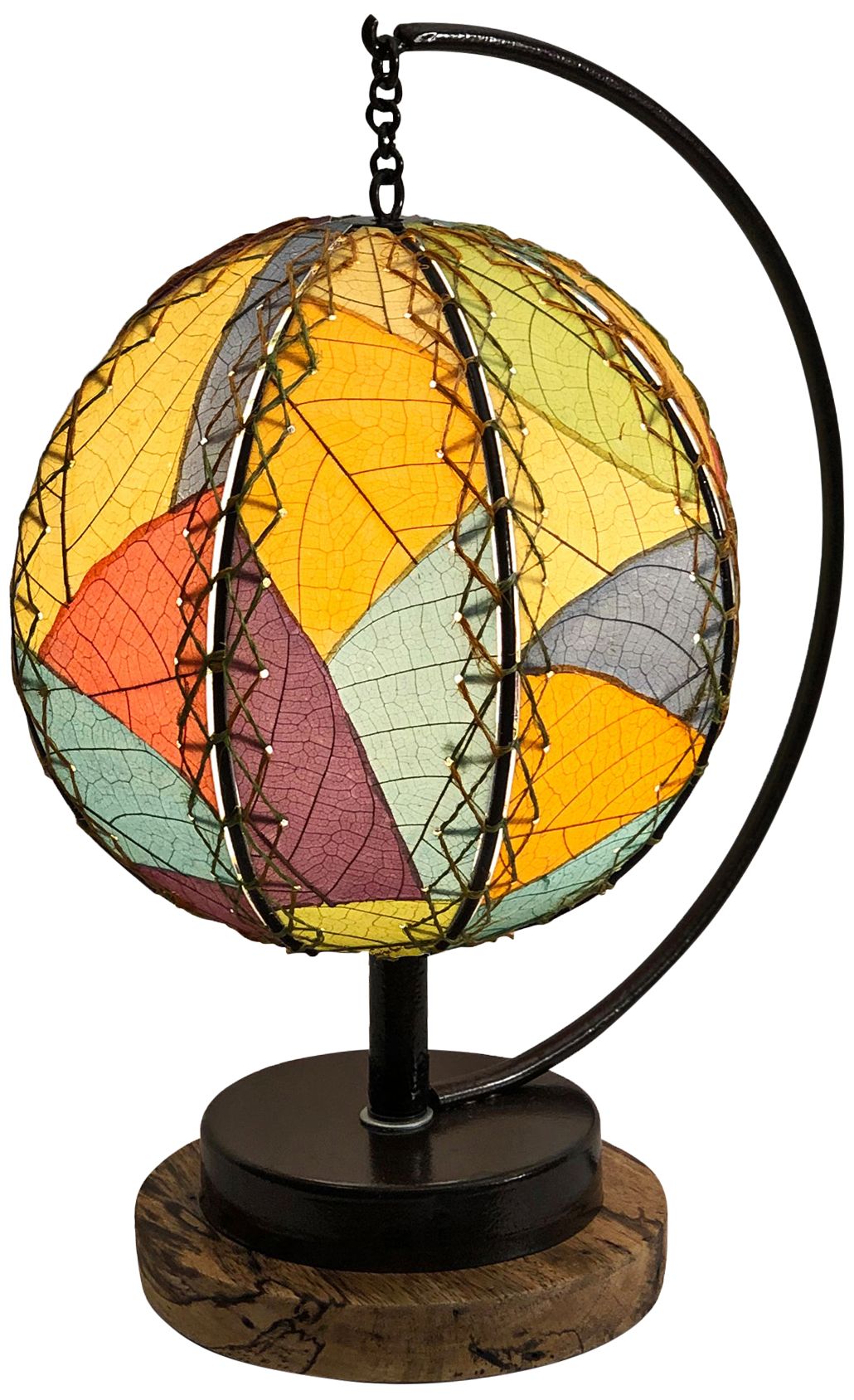 Eangee Pendulum 14" High Multi-Color Orb Accent Table Lamp