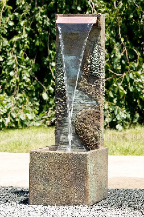 Northwoods 46" High Relic Hi-Tone LED Outdoor Wall Fountain