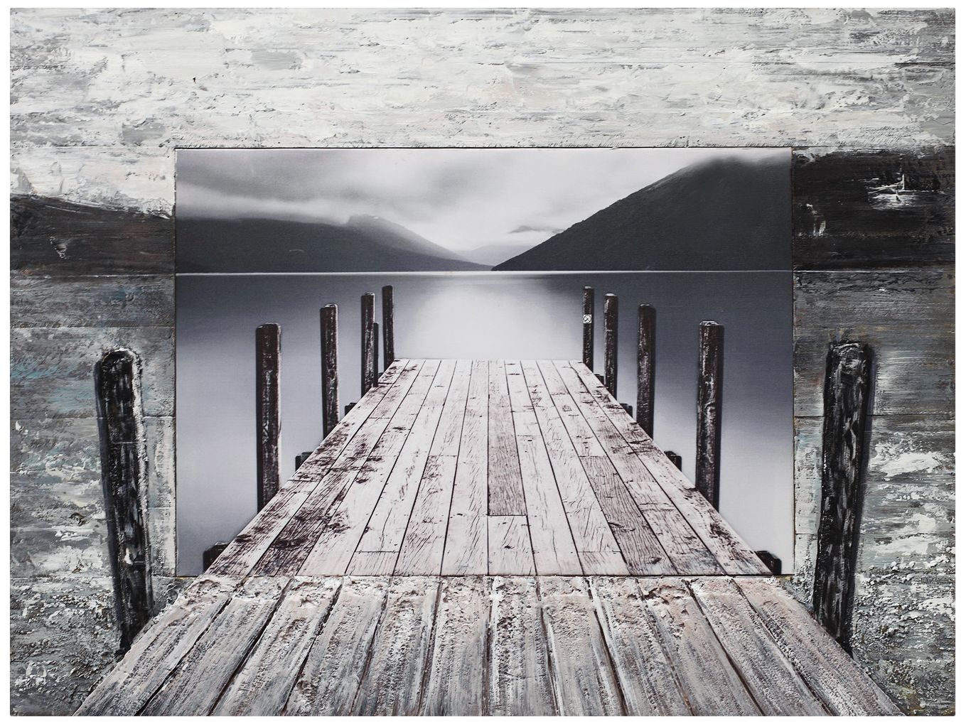 Crestview Collection Walkway 40" Wide Wooden Wall Art