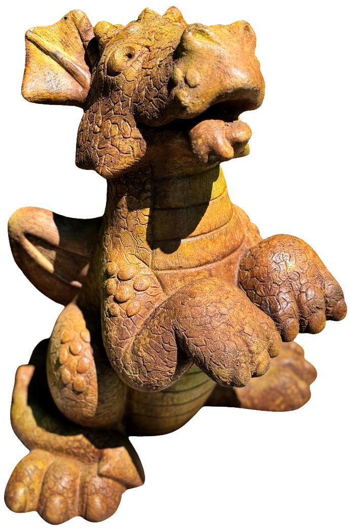 Bella the Begging Dragon 15 1/2" High Relic Sargasso Statue