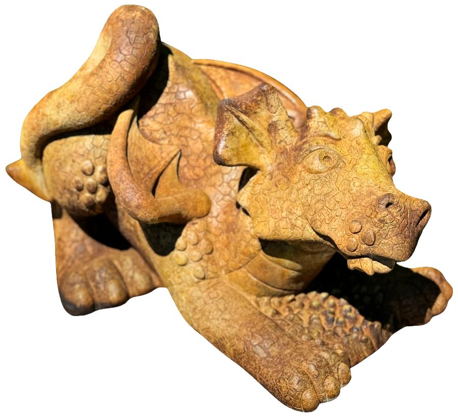 Scout the Playful Dragon 10 3/4" High Relic Sargasso Statue