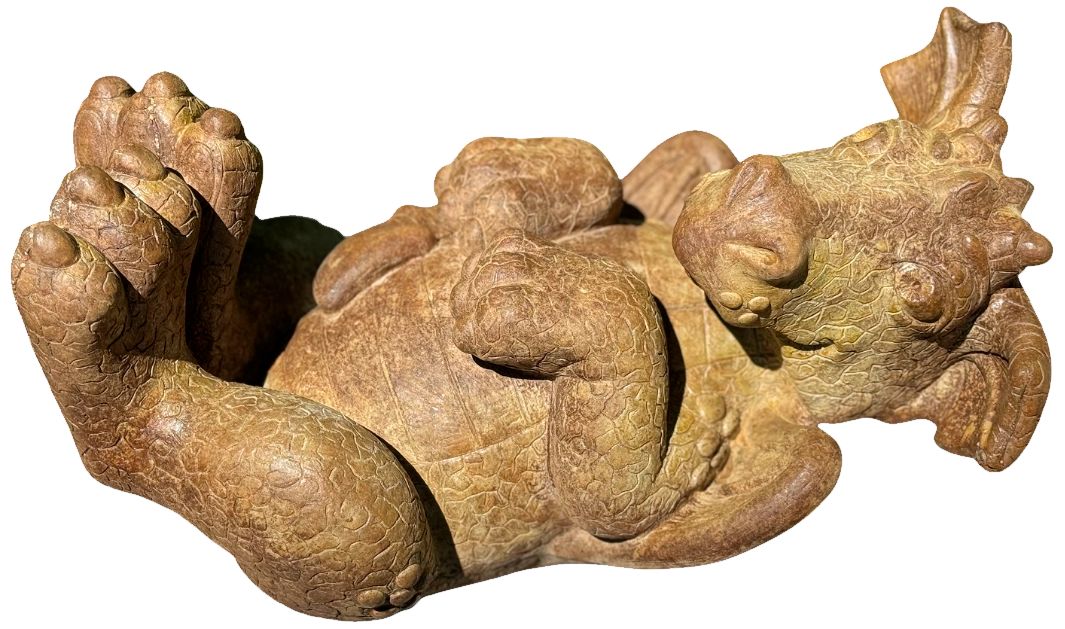 Tanner the Ticklish Dragon 17"W Relic Sargasso Garden Statue