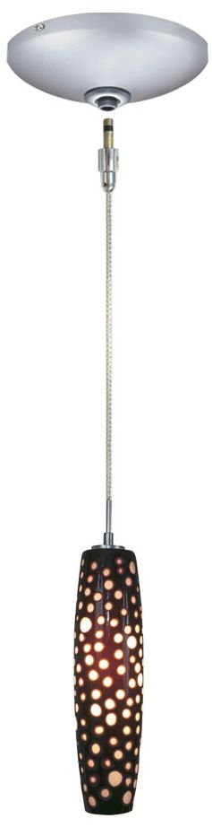 Jesco Envisage VI 3 1/4"W Black Dense Circles Mini Pendant