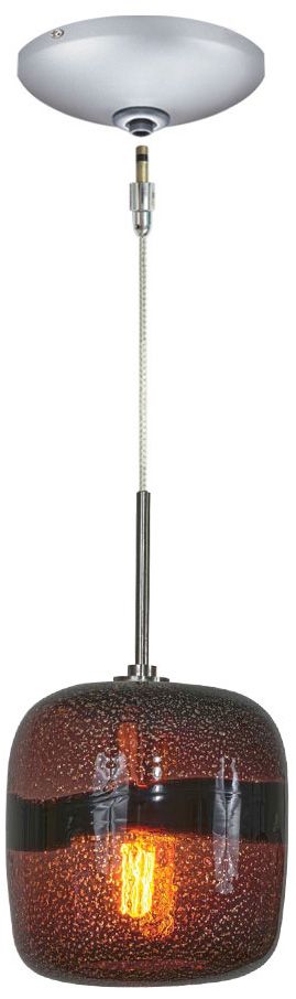 Jesco Envisage VI 7 1/2" Wide Purple Glass Mini Pendant