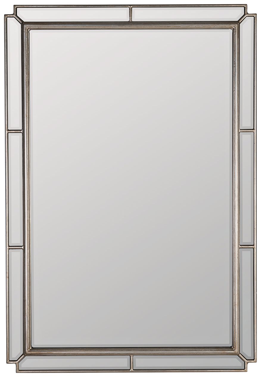 Cooper Classics Lyra Champagne Metal 26" x 38" Wall Mirror