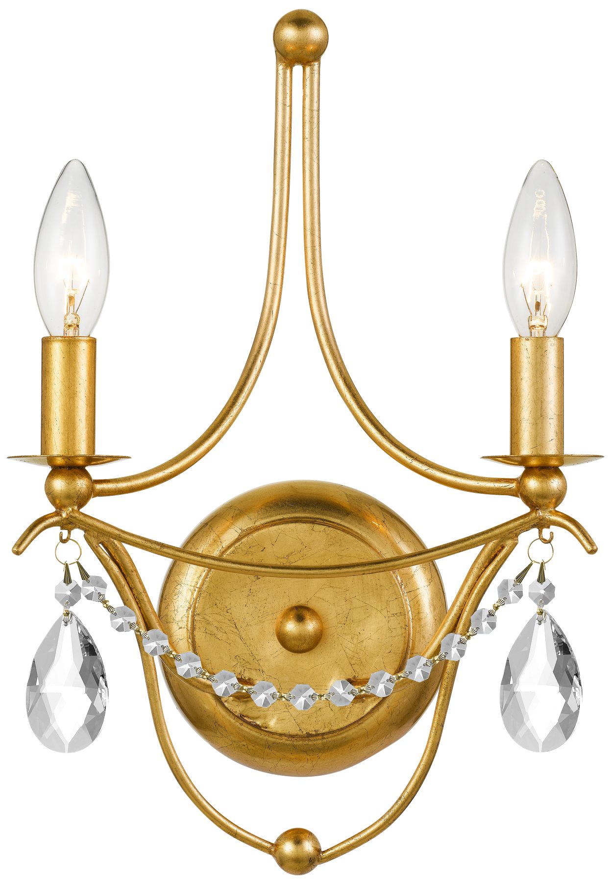 Metro 14 1/2" High SWAROVSKI Spectra Crystal 2-Light Sconce