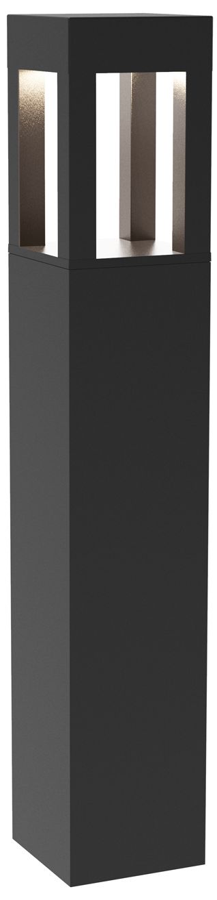 Sonoma 36" High Black Square LED Landscape Bollard Light