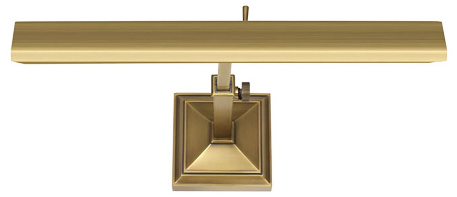 dweLED Hemmingway 14" Wide Burnished Brass LED Picture Light