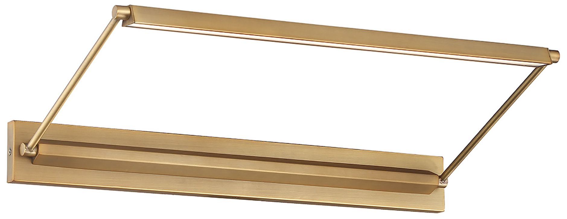 dweLED Hudson 24" Wide Aged Brass LED Picture Light